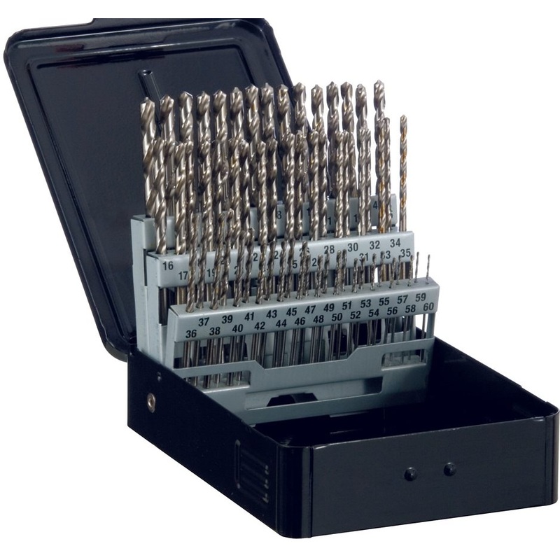 #1-60 HS DRILL SET JOBBER     Bright finish
