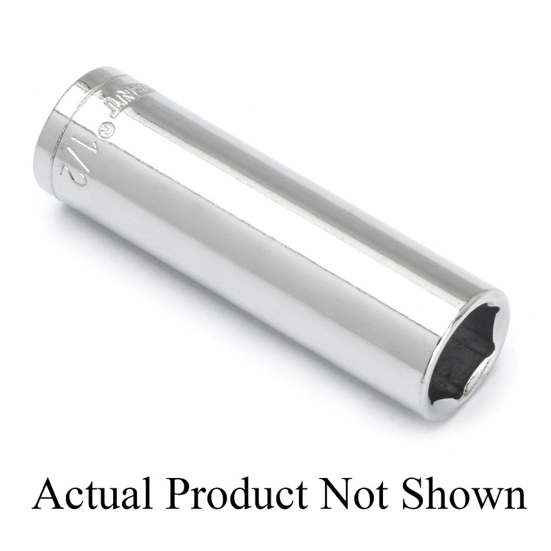CRESCENT CDDS23N Socket, System of Measurement: Imperial, Deep Length, 1/4 in Socket, 3/8 in Drive, 6-Point