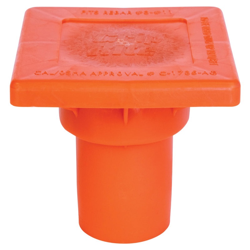 Grip-Rite CAPOSHAEAR Rebar Cap, Polymer, Orange, Fits Rebar Size: #3 to #11