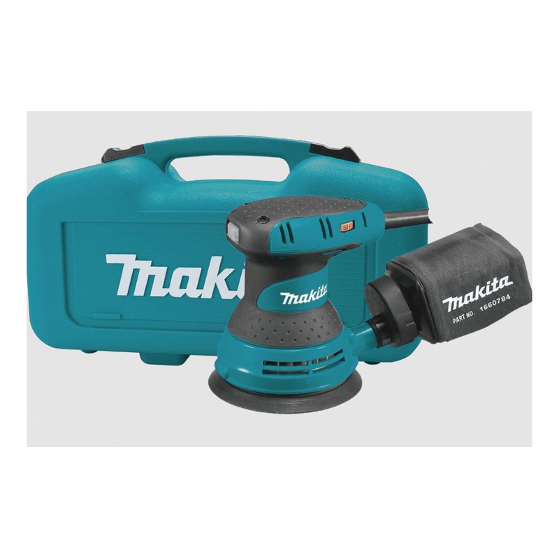 Makita BO5031K Random Orbital Sander, Tool/Kit: Tool, 4-13/16 in Pad, 4000 to 12000 opm Orbits per Minute, 6 in OAL