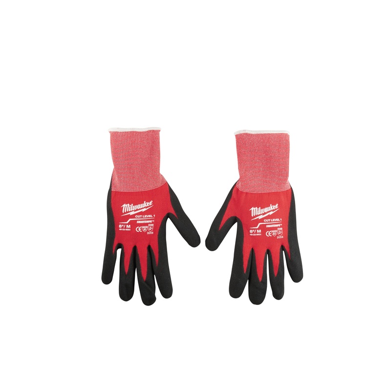 Milwaukee 48-22-8901 Work Gloves, M, 9-1/2 in L, Knit Cuff, Nylon Glove, Red Glove
