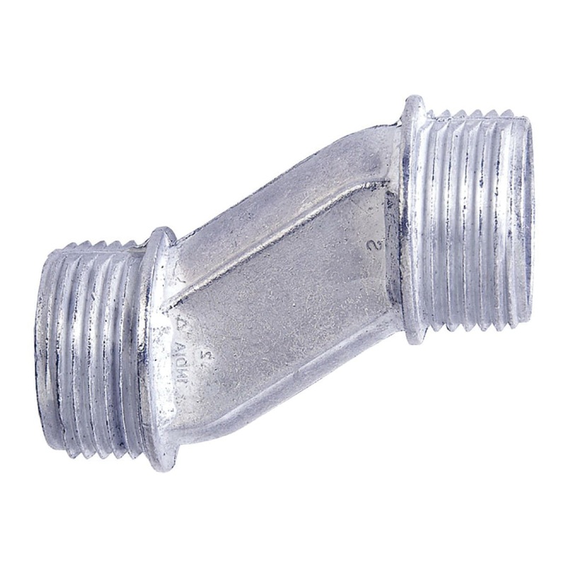 Sigma 02-51524 Rigid Offset Nipple, 1-1/2 in Trade, For Use With: Outlet Boxes or Metal Enclosures, Zinc