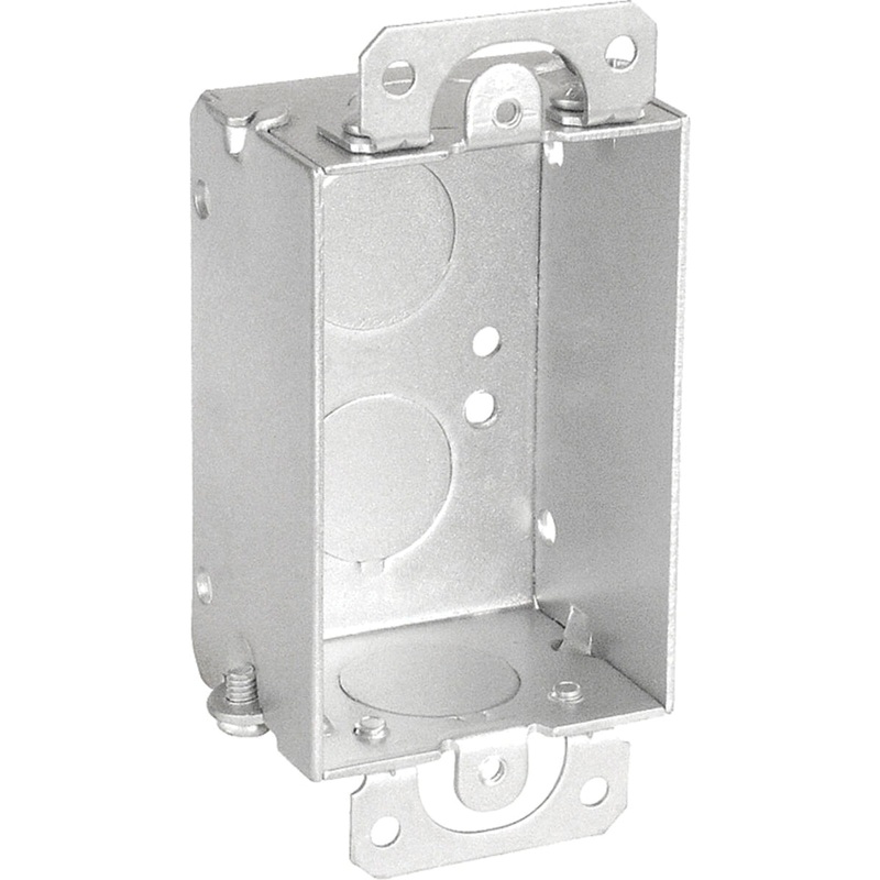 Southwire G500-UPC Gangable Switch Box with Conduit Knockouts, 11-Knockout, 7.5 cu-in Capacity